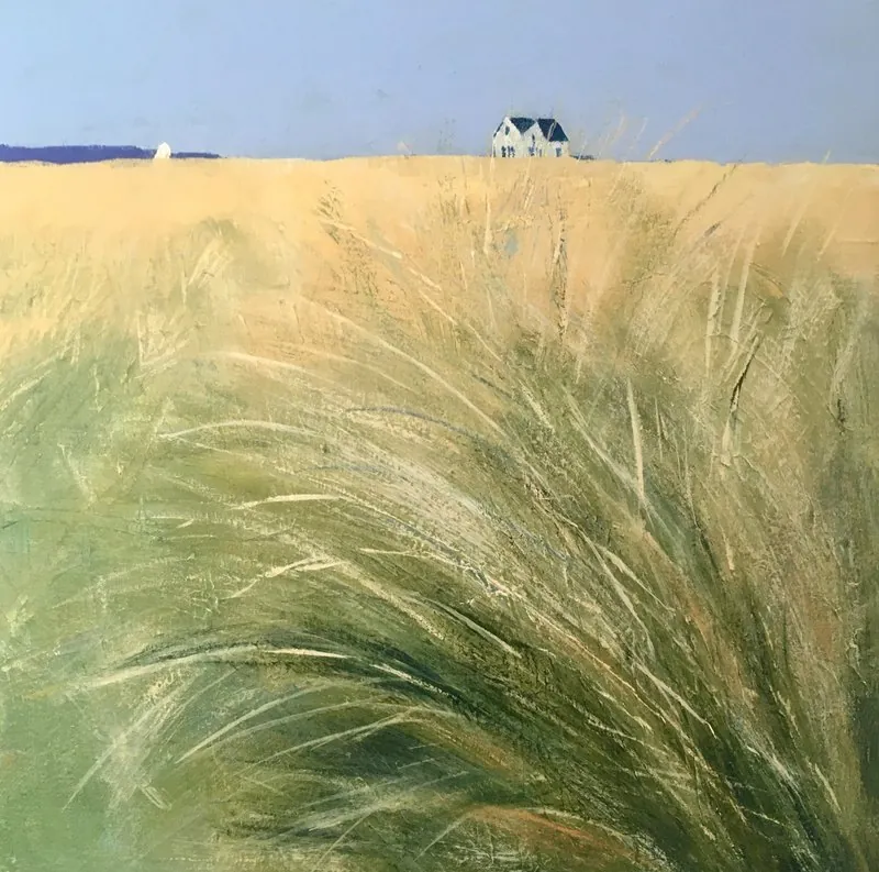 Ynyslas by Stuart Roper, acrylic on canvas